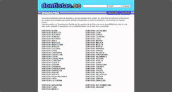 Desktop Screenshot of dentistas.es